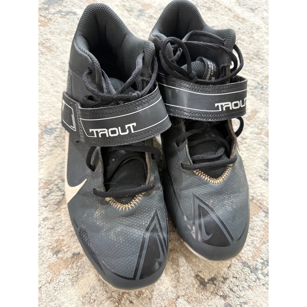 Nike Trout Force 8 Keystone Softball Baseball Cleats Black White Mens Size 9
